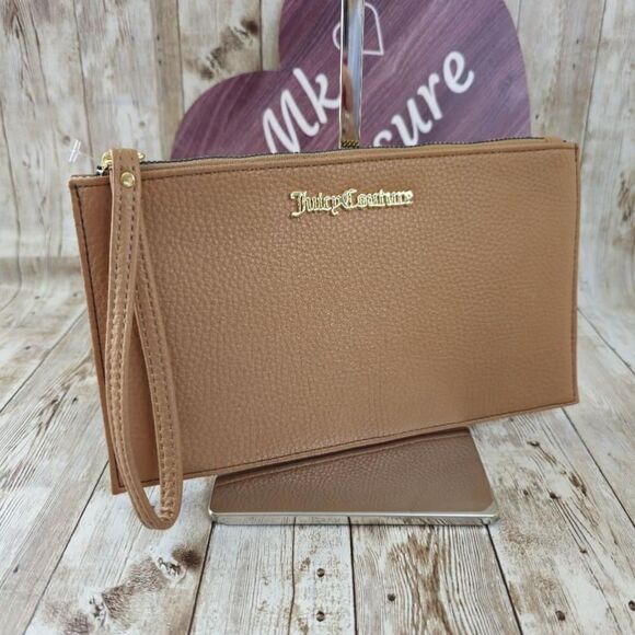 Juicy Couture brown wristlet - Picture 1 of 7